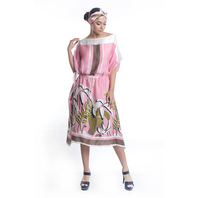 FLORAL PRINTED KAFTAN DRESS