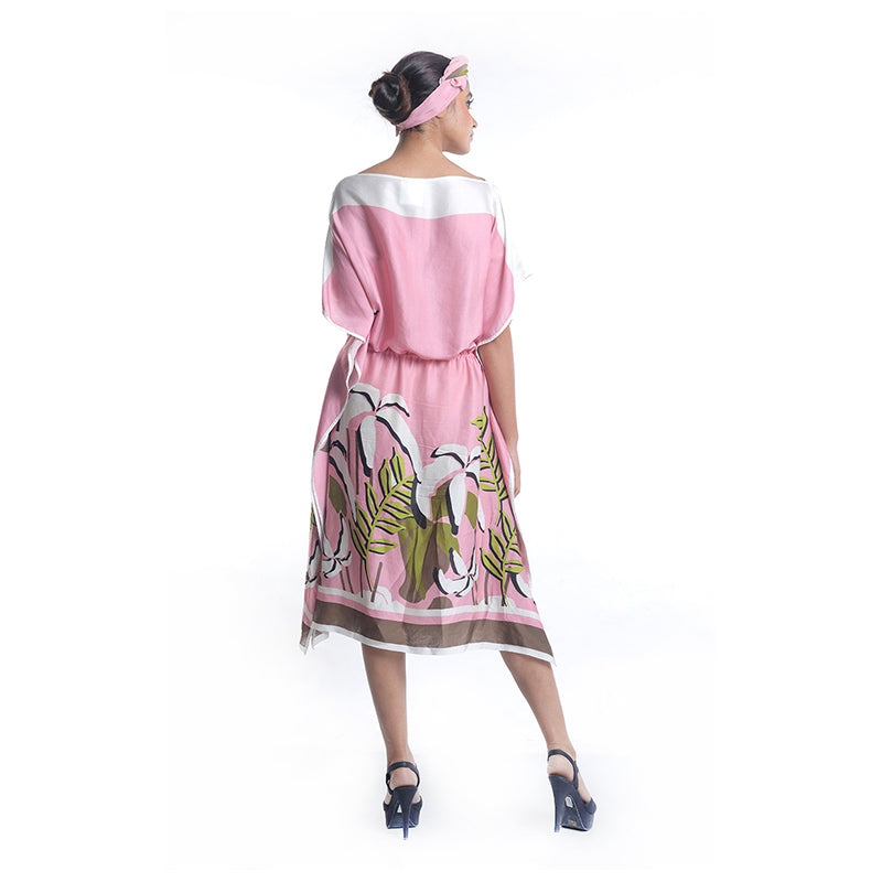 FLORAL PRINTED KAFTAN DRESS