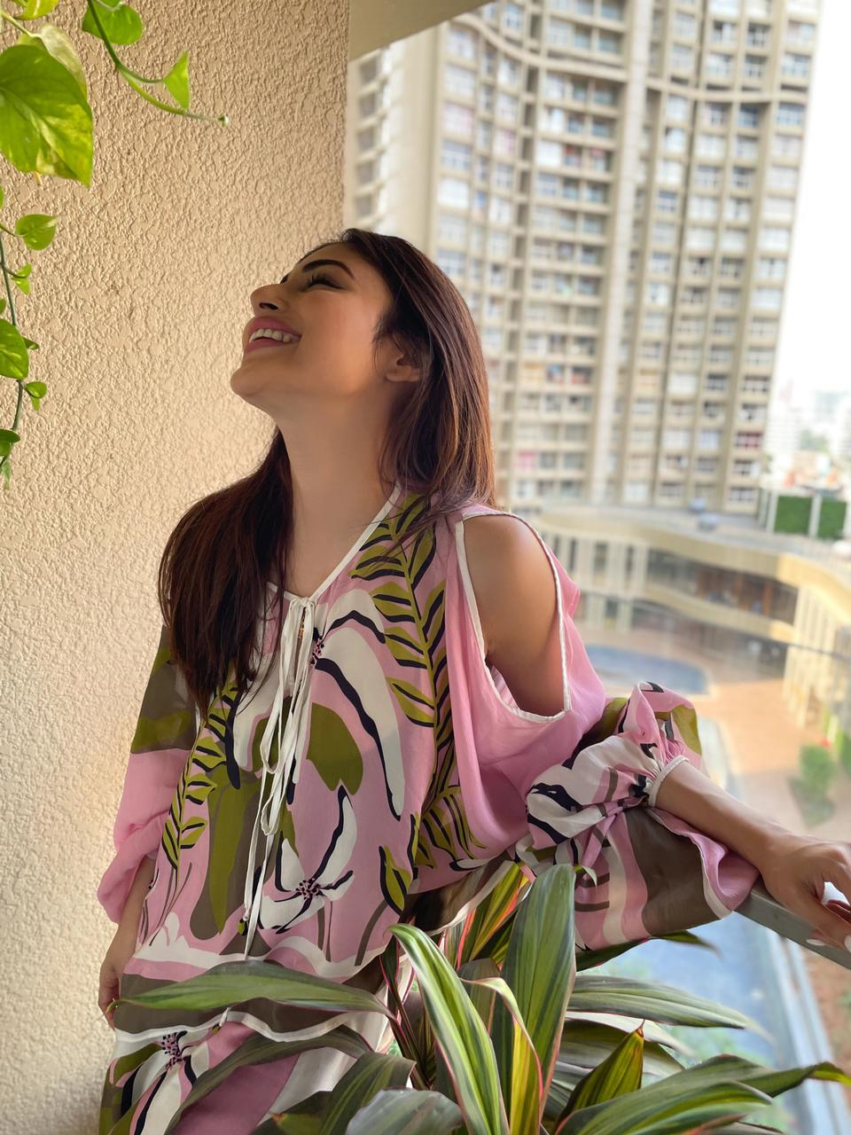 MOUNI ROY IN FLORAL PRINTED RELAXED FIT COORD SET